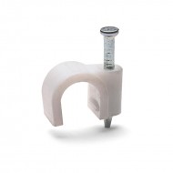 КВТ Скоба пластиковая СПК 14 для круглых кабелей 49464 (цена за уп.) KVT