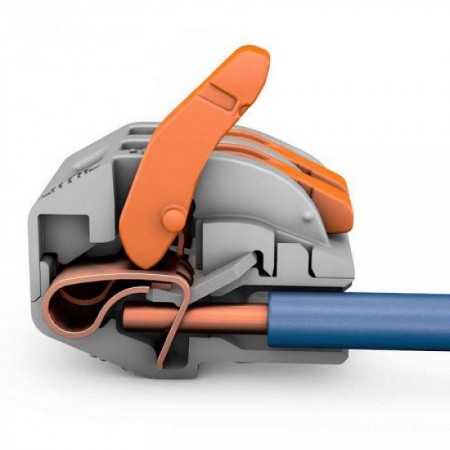 КВТ Клемма рычажковая Wago 222–412 59927 (цена за уп.) KVT КВТ Клемма рычажковая Wago 222–412 59927 (цена за уп.) KVT