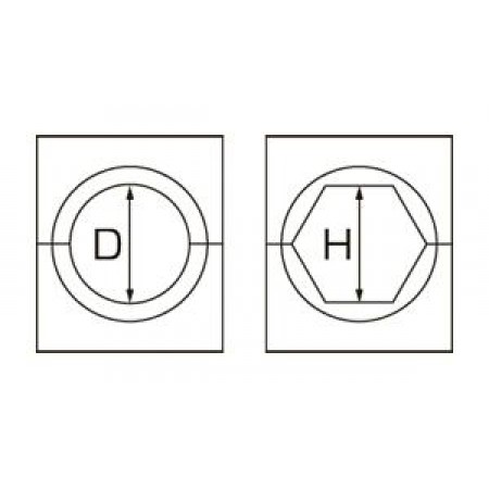 КВТ Матрица для алюм. зажима шестигр. МШ-26,0-А/100т 61266 KVT КВТ Матрица для алюм. зажима шестигр. МШ-26,0-А/100т 61266 KVT