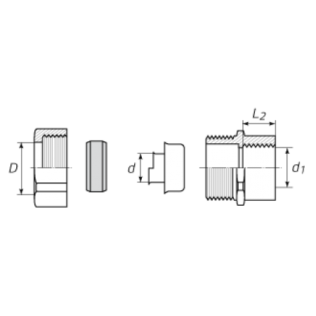 КВТ Муфта соединиетльная резьбовая СТМ(Р)-100 труба-металлорукав 61417 KVT КВТ Муфта соединиетльная резьбовая СТМ(Р)-100 труба-металлорукав 61417 KVT