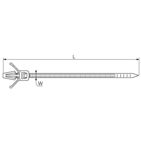 КВТ Стяжка крепежная КСДп 4.8x190 64773 (цена за уп.) KVT КВТ Стяжка крепежная КСДп 4.8x190 64773 (цена за уп.) KVT