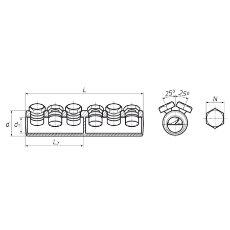 КВТ Соединитель болтовой 6СБЕ-300/400 65805 KVT КВТ Соединитель болтовой 6СБЕ-300/400 65805 KVT