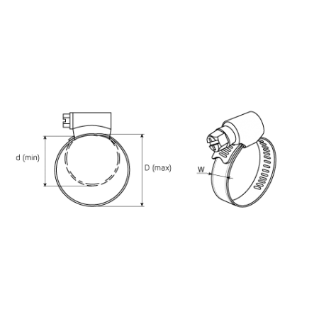 КВТ Хомут червячный PL-12 (70-90)/W2 (мин партия 20 шт.) 69017 KVT КВТ Хомут червячный PL-12 (70-90)/W2 (мин партия 20 шт.) 69017 KVT