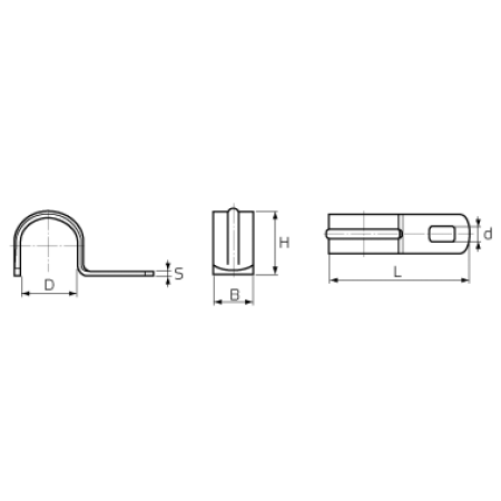 КВТ Скоба однолапковая стальная СМО 60-63 (мин партия 50 шт.) 69201 KVT КВТ Скоба однолапковая стальная СМО 60-63 (мин партия 50 шт.) 69201 KVT