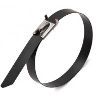 КВТ Стяжки стальные СКС-П (304) 7,9х300 (10шт.) с полимерным покрытием 78733 (цена за уп.) KVT