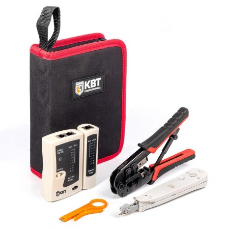 КВТ Набор для работ с сетевым кабелем LAN-4 85935 KVT КВТ Набор для работ с сетевым кабелем LAN-4 85935 KVT